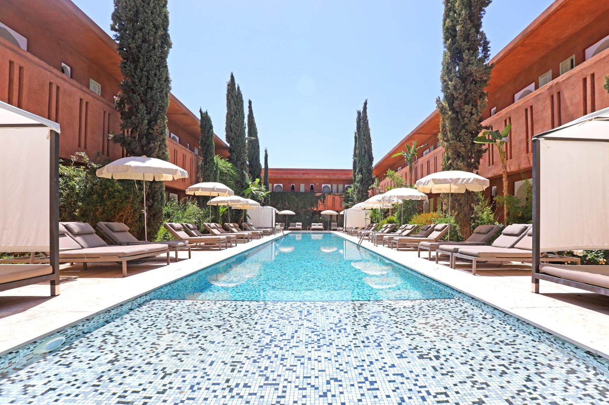 Kenzi Club Agdal Medina Hotell Lahebichate Exteriör bild The swimming pool at the hotel