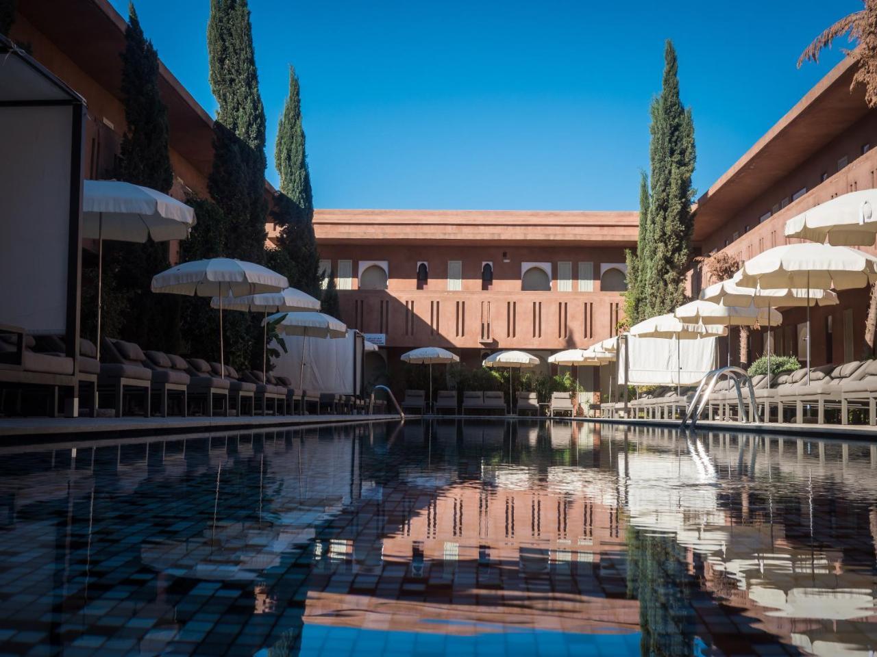 Kenzi Club Agdal Medina Hotell Lahebichate Exteriör bild The pool at the hotel